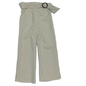 Melissa Paige Petite Belted Cropped Pants PM NWT